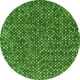 thumbnail image 1 of Ahgly Company Indoor Round Abstract Green Modern Area Rugs, 4' Round, 1 of 4