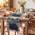 thumbnail image 4 of Sm:)e Blue Pumpkin Fall Table Runner 13x72 Inch, Thanksgiving Decorations for Kitchen Dinning Home Party, 4 of 9