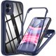 thumbnail image 1 of Funda para iPhone 14 13 12 11 Pro Max 14 Plus XS MAX XR de 360 grados transparente, cuerpo completo, resistente, Protector de pantalla incorporado, 1 of 4