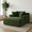 Green, variant on 63" Convertible Butacas Para Sala Couch, Comfy Small Chair with Full Filling, Reading Nook Chair with Cloud-Like Fabric for Living Rooms, Green