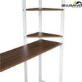 thumbnail image 6 of BELLEMAVE Metal Full Size Loft Bed with Desk, Loft Bed with Full-Length Guardrails and 2 Ladders, Loft Bed Full Size for Teens(White), 6 of 14
