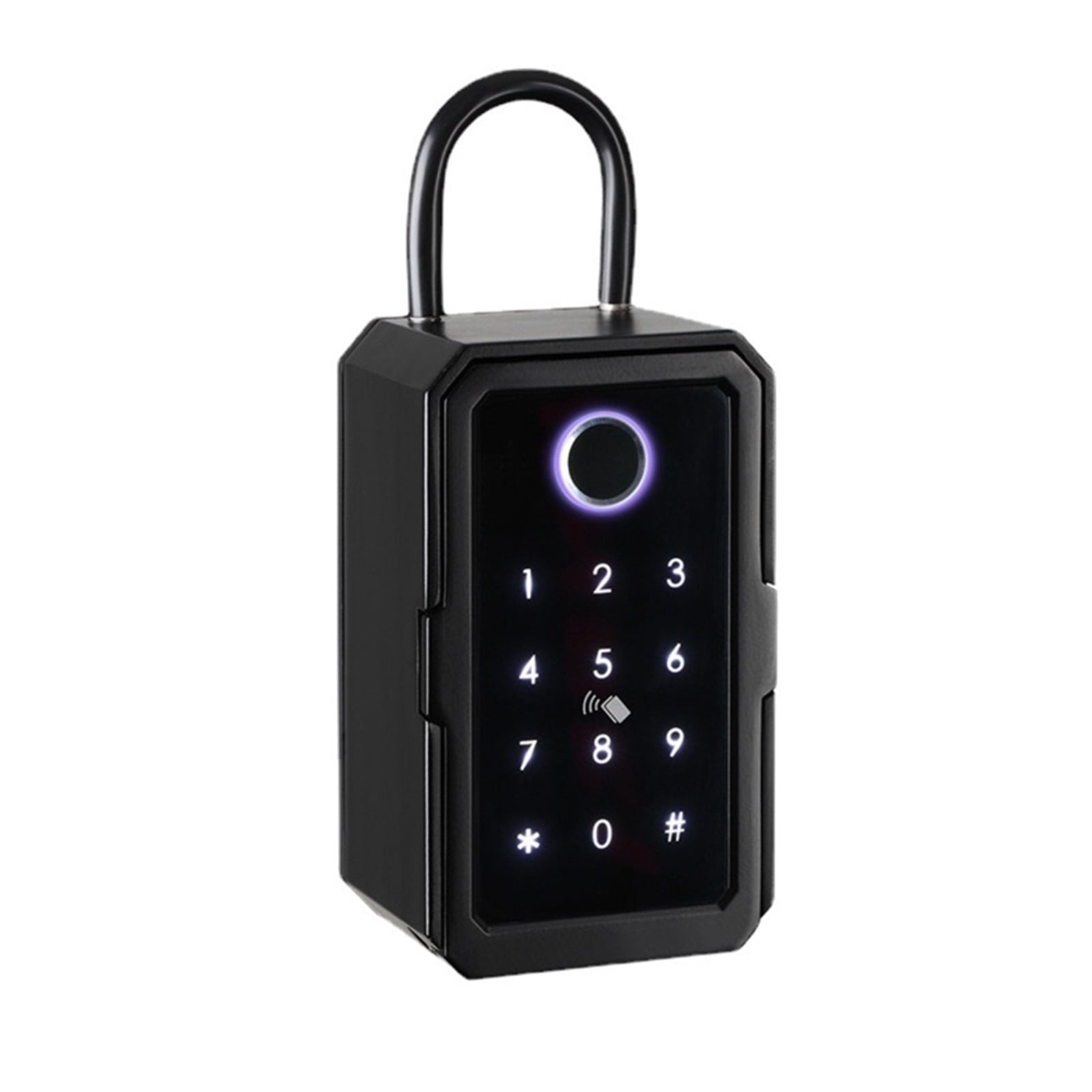 Key Safe Box Outdoor, Wall Mount Key Box with Shackle Large Capacity Lockbox Support APP Remote for House Key Car Key Apartment Outdoor Indoor