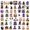 As show A, variant on 50 Halloween Ghost Graffiti Stickers Waterproof Vinyl Decals for Water Bottles Phones Laptops Journals Scrapbooks Cases