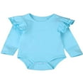 thumbnail image 2 of Newborn Baby Girls Romper Ruffles Bodysuit Jumpsuit Outfit, 2 of 3