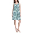 thumbnail image 2 of FORMRS Summer Dress for Women Loose U Neck Sleeveless Midi Beach Sundresses with Pockets, Beautiful Leaves Pattern, 2 of 8