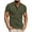 Army Green1, variant on AHTJRT Men's Lightweight Band Collar Short Sleeve Henley Shirt for a Soft and Regular Fit Navy L