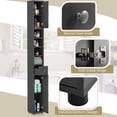 thumbnail image 6 of Gymax Tall Slim Bathroom Storage Cabinet Linen Tower w/Drawer Adjustable Shelves Gray, 6 of 10
