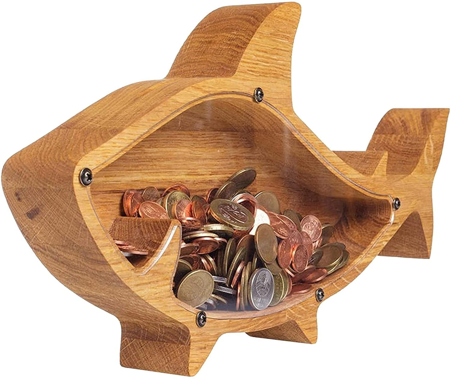 Personalized Letter Piggy Bank,Wooden Piggy Bank,Wooden Piggy Bank Animals Cash Box for Boys