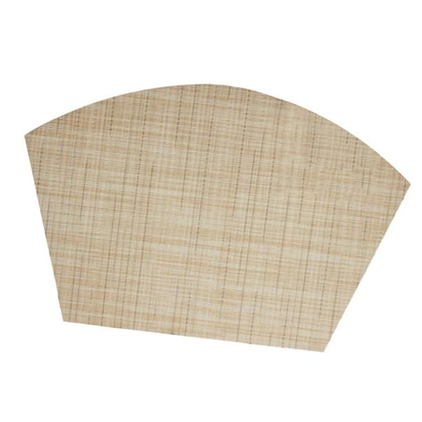 Manteles individuales antideslizantes lavables de PVC para de comedor Resistente al calor de interior libre Resistente a las Rayas verticales beige