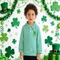 thumbnail image 2 of CONZONE St. Patrick'S Day Toddler Baby Boys Polo Shirts Green Clover Graphic Long Sleeve Buttons Tee Shirt for Boys Lapel Lightweight Loose Fit Kids Spring Summer Tops, 2 of 4