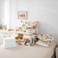 thumbnail image 6 of jejeloiu Beige Cowgirl Western 7-Piece Bedding Comforter Set Kids,Desert Boot Print King Bedding Sets,Reversible, 6 of 7