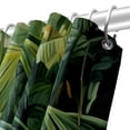 thumbnail image 5 of Tropical Plants Waterproof Shower Curtain Sets with Hook, Printed Design - Bathroom Decoration - 3 Piece Set, 5 of 6