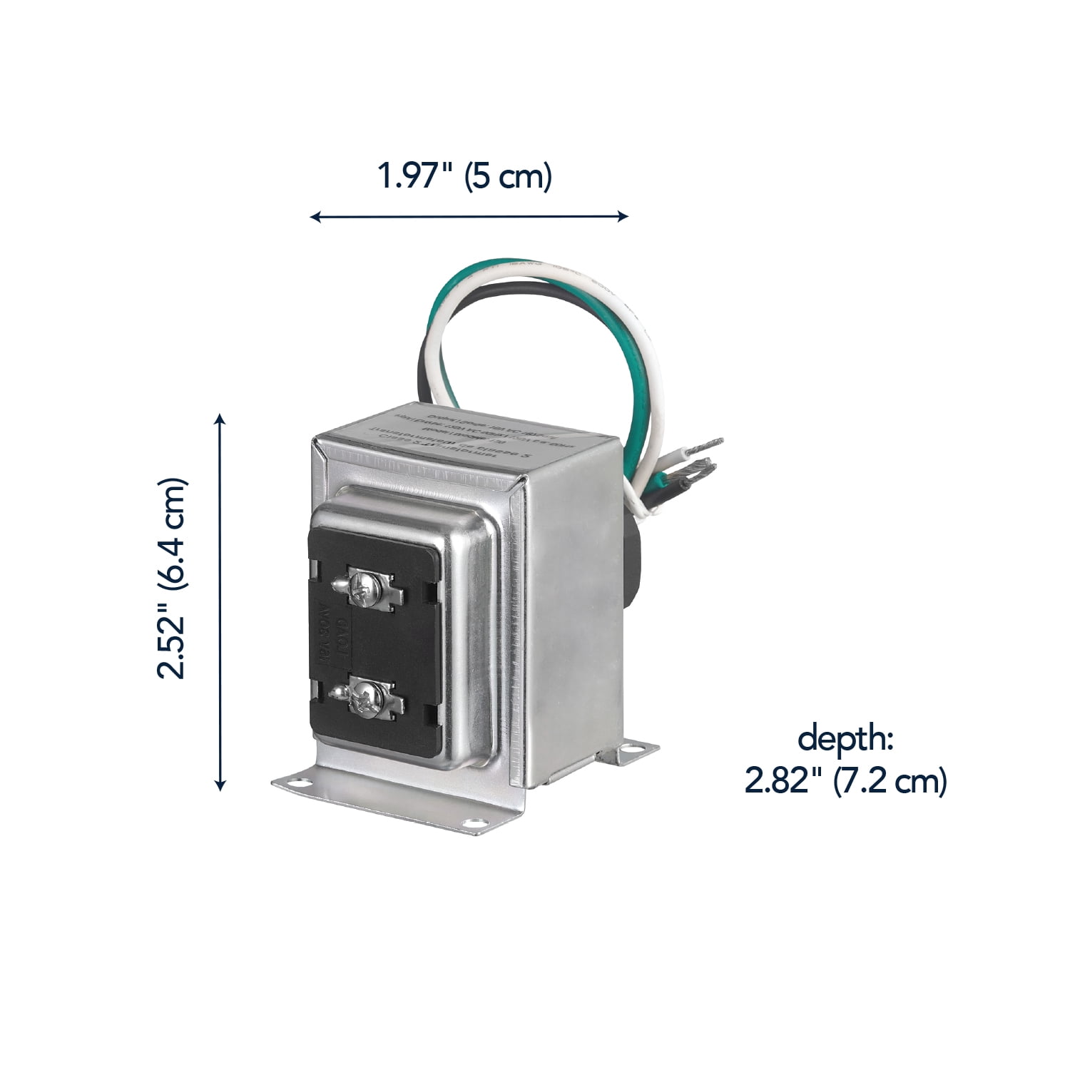 Heath Zenith 16VAC/30VA Lock Nut Wired Transformer Compatible with Most Smart Video Doorbells and Any Wired Chimes and Buttons