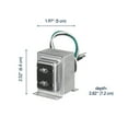 thumbnail image 2 of Heath Zenith 16VAC/30VA Lock Nut Wired Transformer Compatible with Most Smart Video Doorbells and Any Wired Chimes and Buttons, 2 of 4