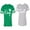Men Green / Women Heather, variant on Fashion King Queen Matching Couple Cotton Jerseys (Men Green / Women Black) (Men S / Women S)