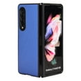 thumbnail image 5 of Case for Samsung Galaxy Z Fold 3, Carbon Fiber Leather Soft TPU Shockproof Drop Resistant Anti-Scratches Slim Folding Cover for Samsung Galaxy Z Fold 3,Blue, 5 of 6