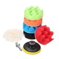 thumbnail image 4 of 8Pcs 3 Inch Buffing Pad Set Wave Sponge Polishing Pad Kit For Car Polisher Pads Wheel M14 Drill Adapter Polisher Tools, 4 of 6