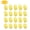 Yellow, variant on Fridja 20Pcs Simulation Colorful Plastic Easter-Eggs Bright PlasticEggs Decorations DIY