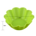thumbnail image 2 of GOOHOCHY  6 Pcs Silicon Silicone Muffin Cup Bake Flower Shape Cupcake Molds, 2 of 8
