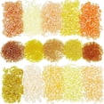 thumbnail image 7 of 3500pcs Yellow Seed Beads Twisted Bugle Beads 2000pcs 6~7x2mm Glass Bugle Beads Long Tube Beads 1500pcs 2mm 12/0 Small Seed Beads, 7 of 7