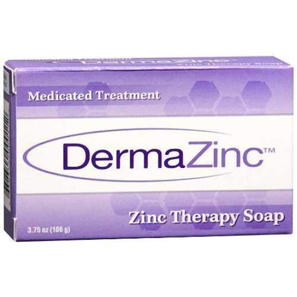 DermaZinc Zinc Therapy Soap, 4.25 Ounce (120 gram) Per Bar 6 Pack
