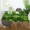 thumbnail image 6 of St Patrick's Checkered Shamrock Tablecloth Rectangle Colorful Table Cloth Large Square Table Cover for Dining Kitchen Party 60"x120" Decor Gift, 6 of 7