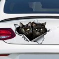 thumbnail image 1 of GHSDFBB Black car Decal, Black cat Sticker, cat Couple Decal Sticker for Cars, Windows, Walls, Fridge, 11 Inch, 1 of 2