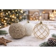 thumbnail image 2 of My Texas House 62-Count Gold and White Shatterproof Christmas Ornaments, 2 of 4