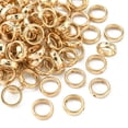 thumbnail image 2 of 100Pcs CCB Plastic Bead Frames Ring Light Gold 12x4mm Hole: 1.6mm DIY, 2 of 5