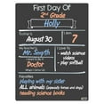 thumbnail image 2 of Cohas Simple First and Last Day of School Milestone Chalkboards, 12 by 16 inches, 3 Pastel Markers, 2 of 7