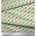 thumbnail image 3 of Soimoi Green Cotton Poplin Fabric Fruits Print Fabric by Yard 42 Inch Wide, 3 of 3