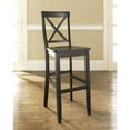 thumbnail image 2 of X-BACK BAR STOOL IN BLACK FINISH WITH 30 INCH SEAT HEIGHT. (SET OF TWO), 2 of 3