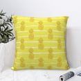 thumbnail image 4 of Fuzoiu Gold Pineapple Print Square Pillow Cover,Hidden Zipper Design,Luxury Square Pillow Case, Throw Pillow,Couch Cushion-16"x16", 4 of 7
