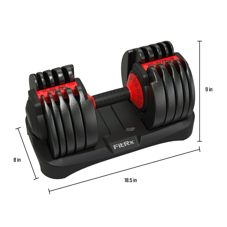 FitRx SmartBell Quick Select Adjustable Dumbbell 5 52.5 lbs