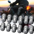 thumbnail image 2 of Mode Télécommande Lumière Stroboscopique LED Colorée Rechargeable Sans Fil Lampe d'Avertissement pour Moto, 2 of 4