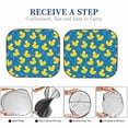 thumbnail image 5 of Saiise Rubber Duck for Foldable Car Sun Shades (2-Pack) Offer Sun Protection with an Easy-fold Design for Convenient Windshield Shading-Large, 5 of 5