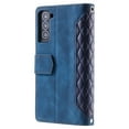 thumbnail image 3 of Compatible with Samsung S21+ Wallet Case, Premium PU Leather Zipper Flip Folio Wallet with Card Slot Crossbody Strap Magnetic Closure Built-in Kickstand Protective Case for Galaxy S21 Plus,Blue, 3 of 10
