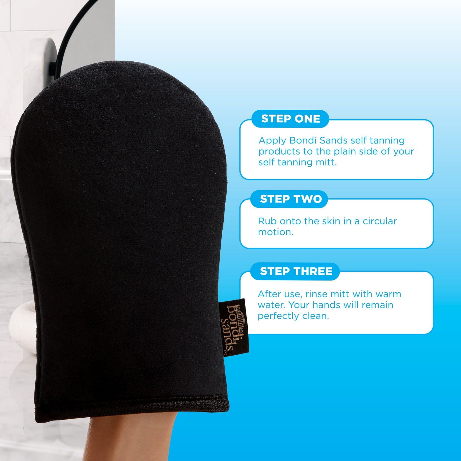Bondi Sands Self-Tanning Mitt, Washable and Reusable Self Tan Applicator Glove