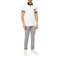 thumbnail image 2 of Roberto Cavalli Contrast Trim Short Sleeve Polo BIANCO FST642A#20700053 (BIANCO, S), 2 of 3