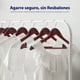 thumbnail image 3 of Ganchos de Madera Premium Serenelife, Ahorradores de Espacio, Resistentes, con Gancho Metálico Giratorio de 360°, para Abrigos, Pantalones y Vestidos, Cereza, Pack 30, 3 of 7