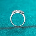 thumbnail image 4 of Anillo de moissanita de 50 puntas con propuesta de mesón de platino pt950 con incrustaciones para mujer en plata de ley 925, 4 of 5