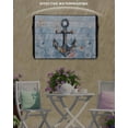 thumbnail image 2 of Retro Anchor Outdoor TV Cover 70 to 75 inch Ocean Coral Starfish Vintage Blue Board Waterproof Dustproof TV Covers for Outside with Zipper Remote Control Pocket Flat Screen Protectors, 2 of 7