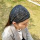 thumbnail image 2 of Diadema de lentejuelas para cubrir el cabello blanco, diadema para lavarse la cara, accesorios para el cabello de doble encaje, tocado, diadema de ala ancha, tela para mujer, 2 of 6