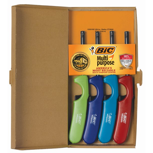BIC MultiPurpose Lighter, 4 Lighter Value Pack