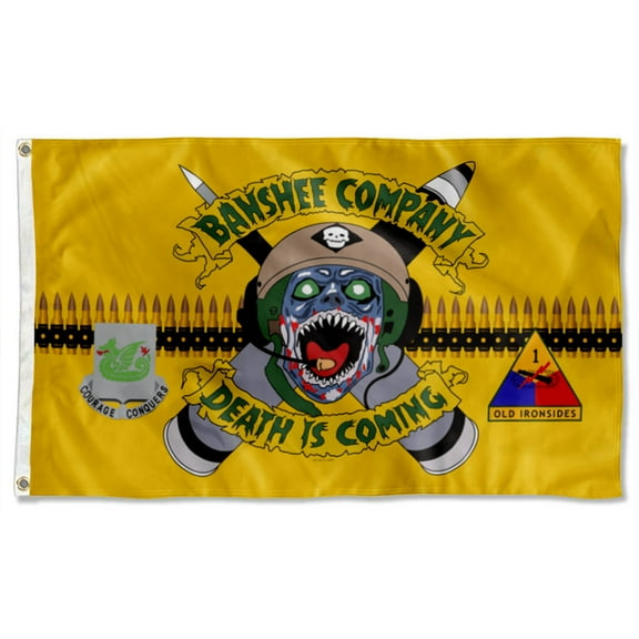 Cayyon Banshee Death Is Coming Flag 3x5Feet Military Banner with 2 Brass Grommets