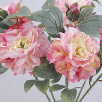 ERDOUY 3pcs Light Pink Peonies Artificial Flowers, Fake flowers, Flores Artificiales Para, Wedding Decor