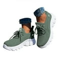 thumbnail image 3 of Gvdentm Wide Running Shoes for Women Fashion Casual Mesh Breathable Anti Slip Shoes Women(Green,10), 3 of 9