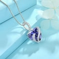 thumbnail image 4 of FJ Infinity Necklaces for Women 925 Sterling Silver Love Heart Tanzanite Pendant December Birthstone Jewelry Gifts for Wife Girlfriend Mom Daughter, 4 of 7