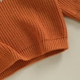 thumbnail image 7 of Okbabeha Toddler Baby Girl Boy Knit Sweater Pumpkin Long Sleeve Pullover Crewneck Sweatshirt Fall Halloween Baby Clothes, 7 of 7