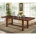 thumbnail image 4 of Pemberly Row Drop Leaf Trestle Wood Dining Table in Dark Oak, 4 of 4